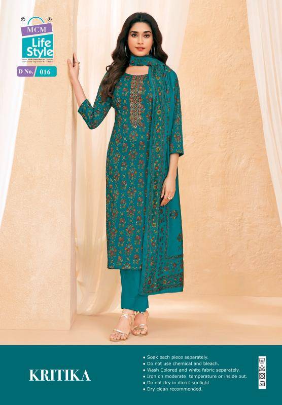 Mcm kartika jam satin work vol-1 Wholesale dress material market in Chennai